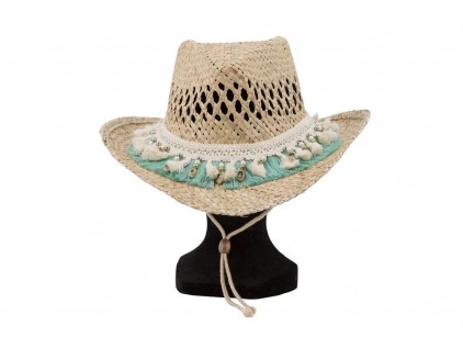 SOMBRERO DE MUJER DE PAJA COWBOY  JEANS  PACK DE 3 UDS, SOLO PARA PROFESIONALES